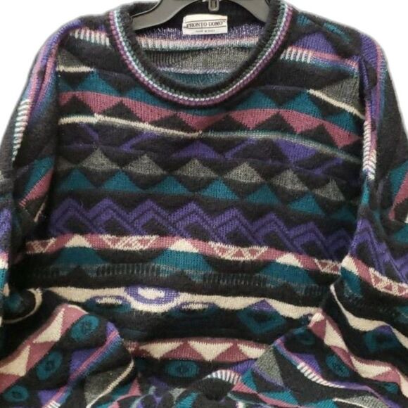Vintage Pronto-Uomo Wool Blend Sweater - Picture 4 of 6